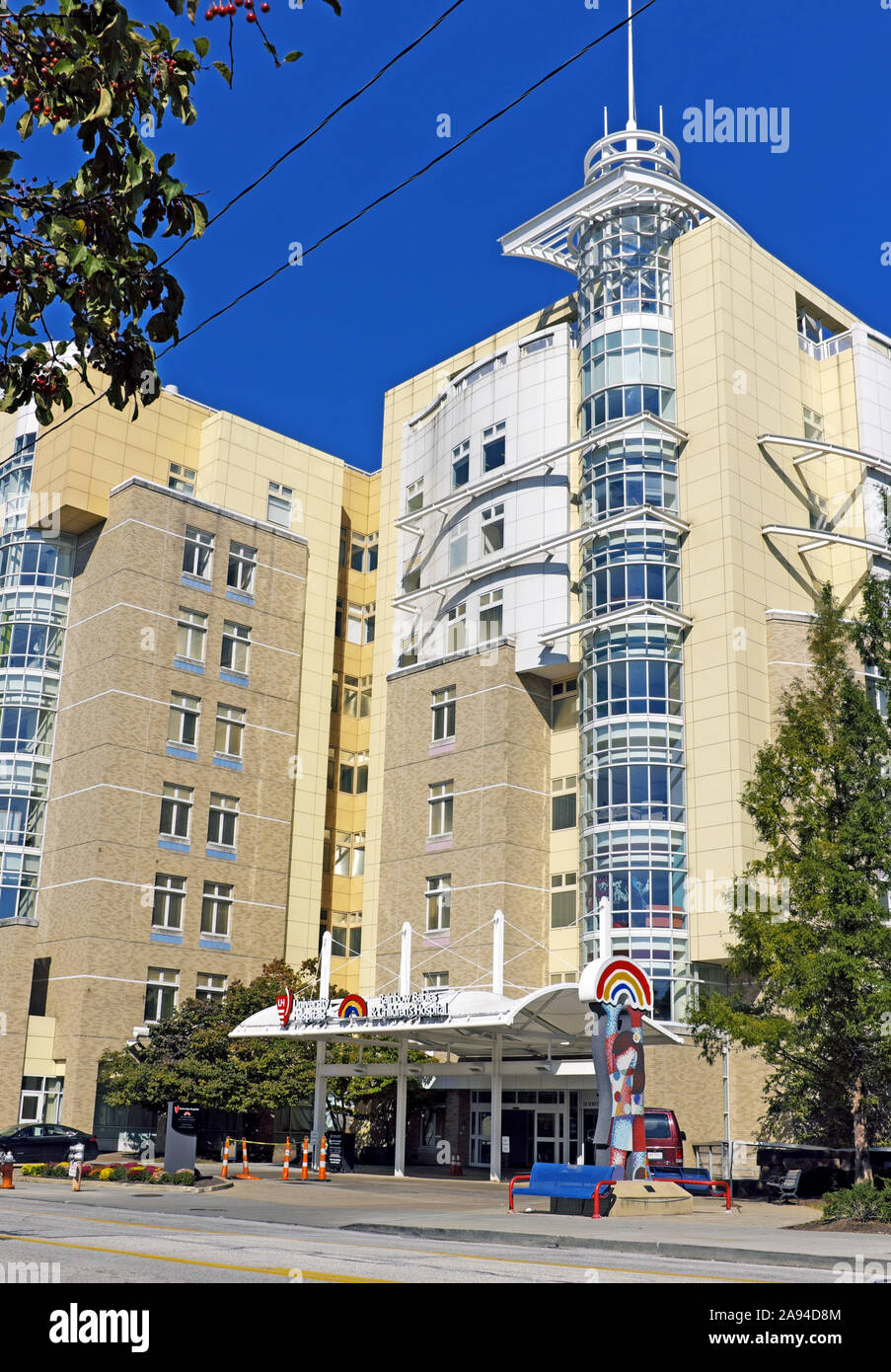 University Hospital's Rainbow Babies e Chldren's Hospital a Cleveland, Ohio, Stati Uniti. Foto Stock