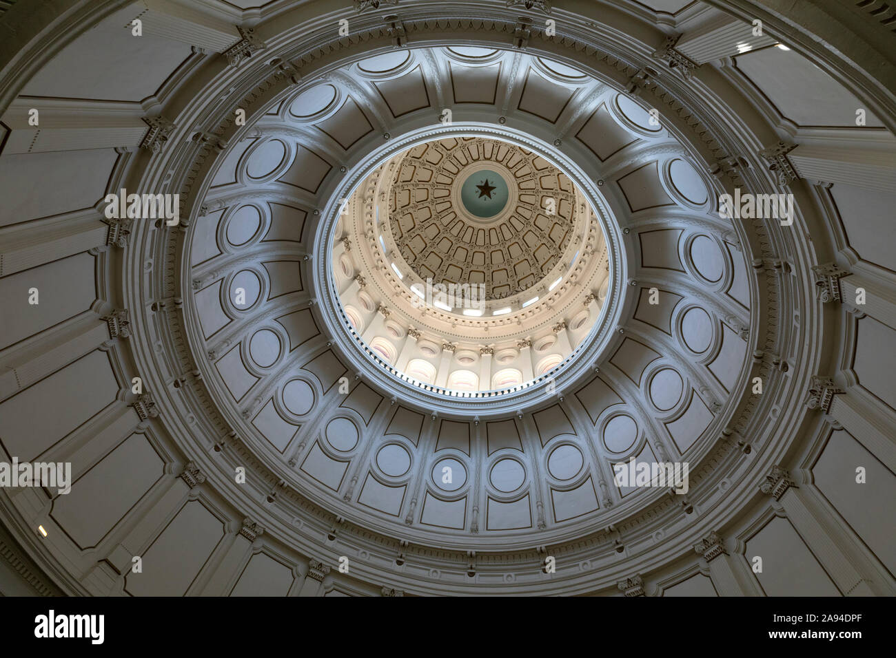La Rotunda, Texas State Capitol, Austin Texas USA Foto Stock
