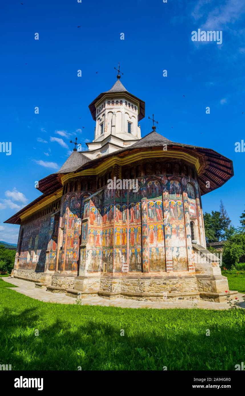 Monastero Moldovita, 1532; Vatra Moldovitei, Contea di Suceava, Romania Foto Stock