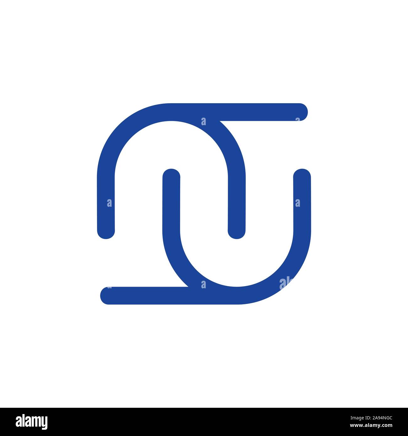 Linee lineari di arte legata logo per il vostro business Illustrazione Vettoriale