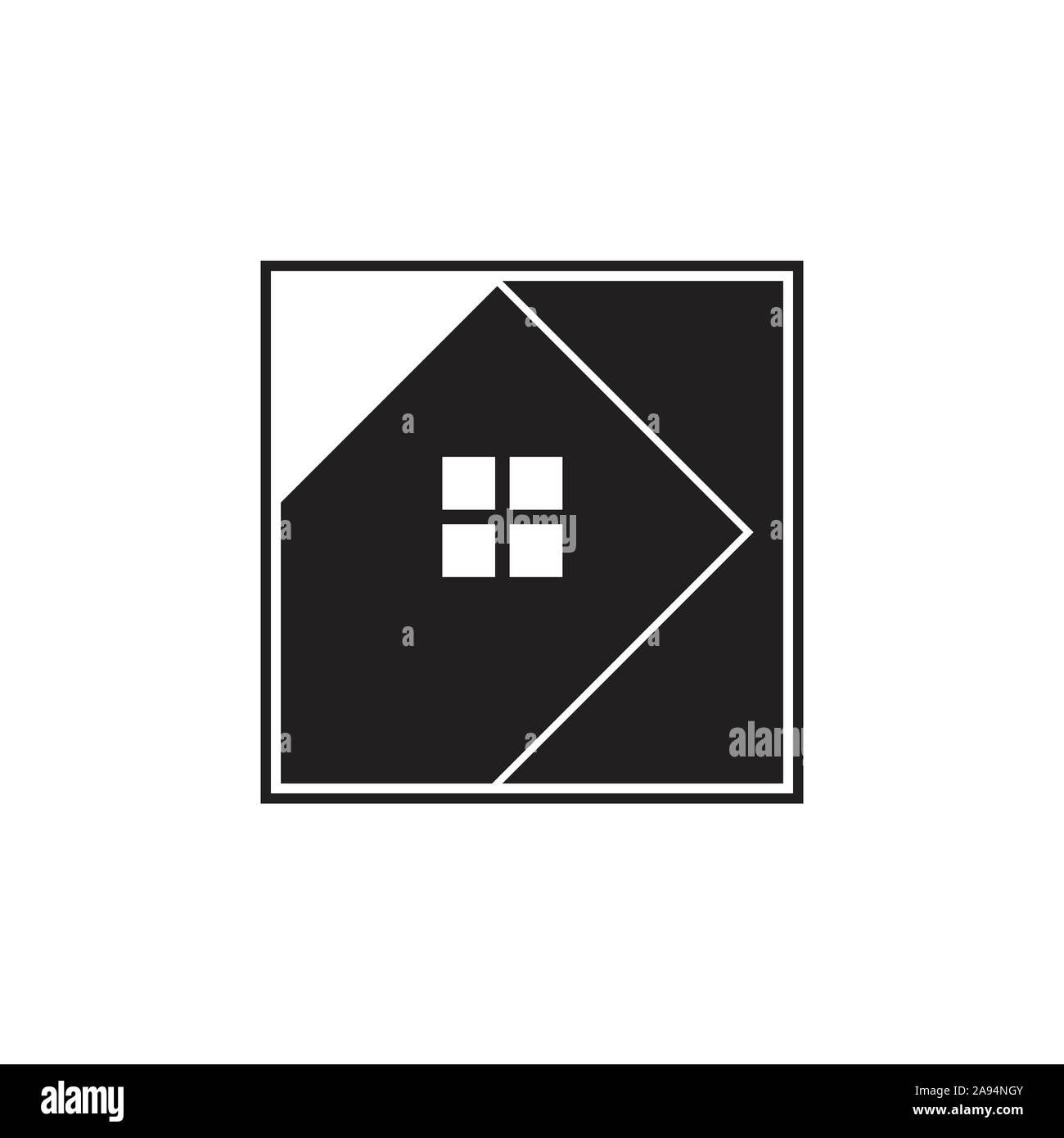 Linee lineari di arte legata logo per il vostro business Illustrazione Vettoriale