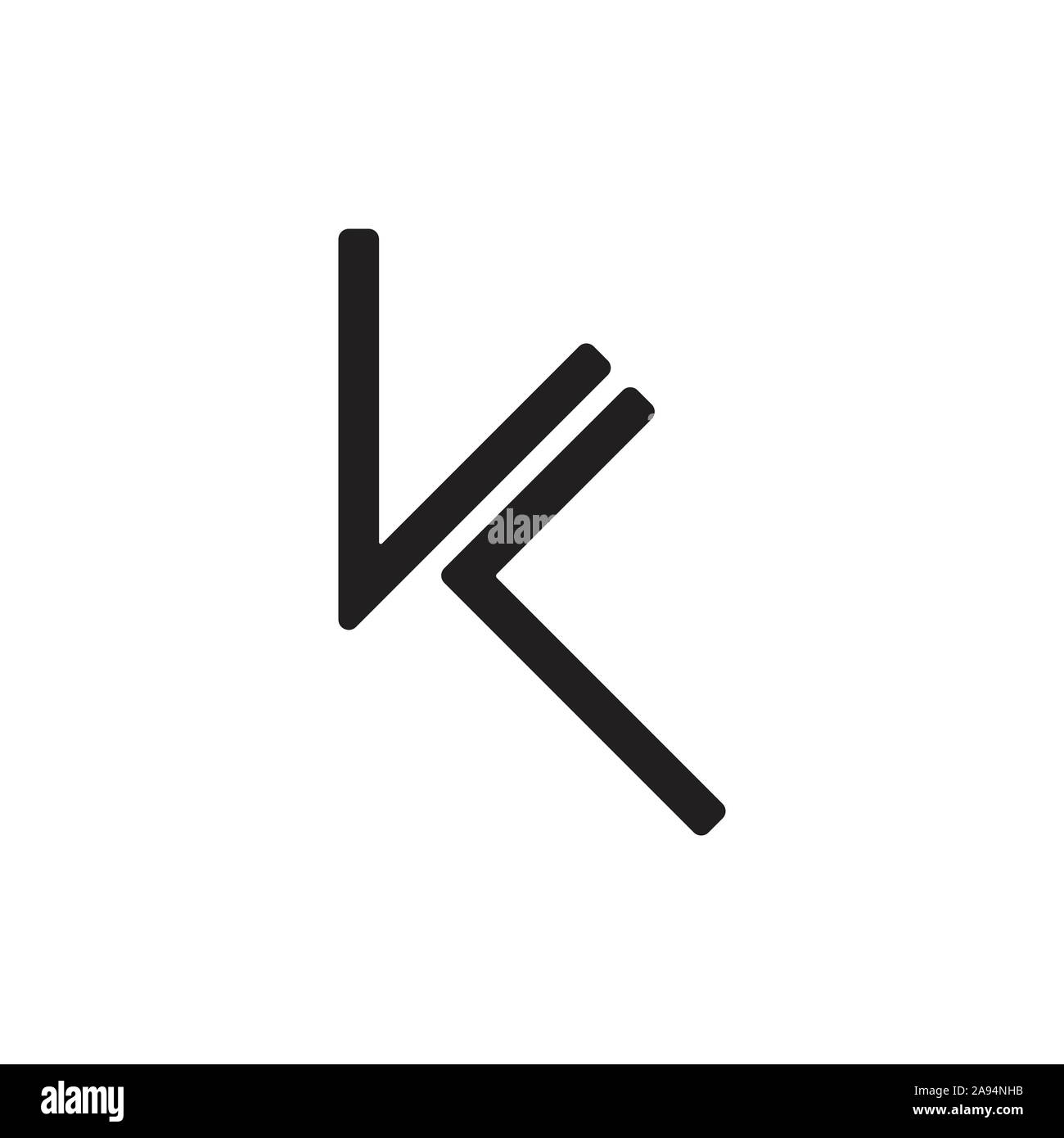 Linee lineari di arte legata logo per il vostro business Illustrazione Vettoriale