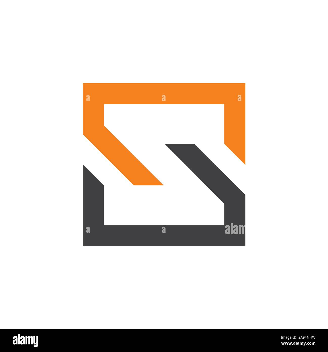 Linee lineari di arte legata logo per il vostro business Illustrazione Vettoriale