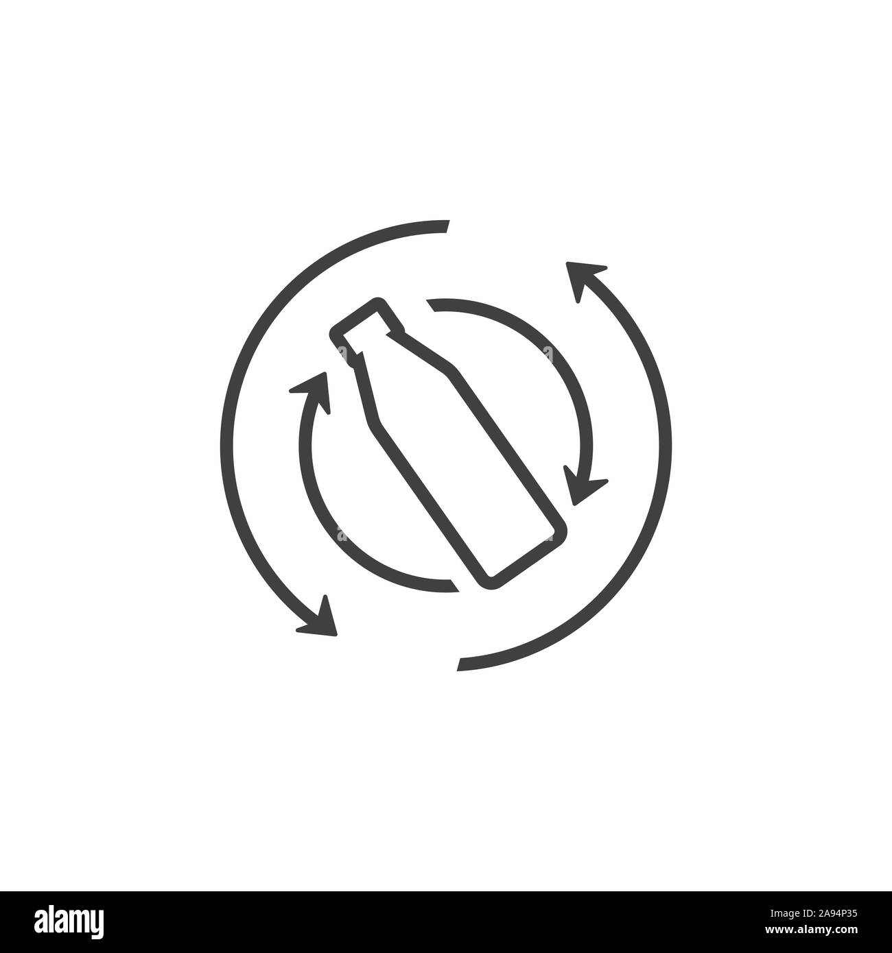 Linee lineari di arte legata logo per il vostro business Illustrazione Vettoriale