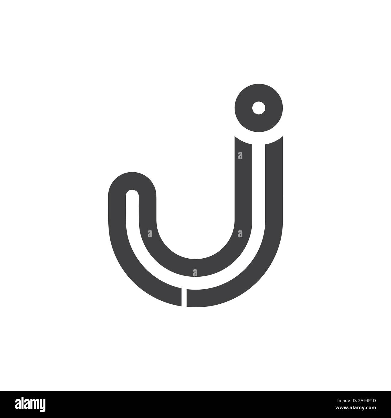 Linee lineari di arte legata logo per il vostro business Illustrazione Vettoriale