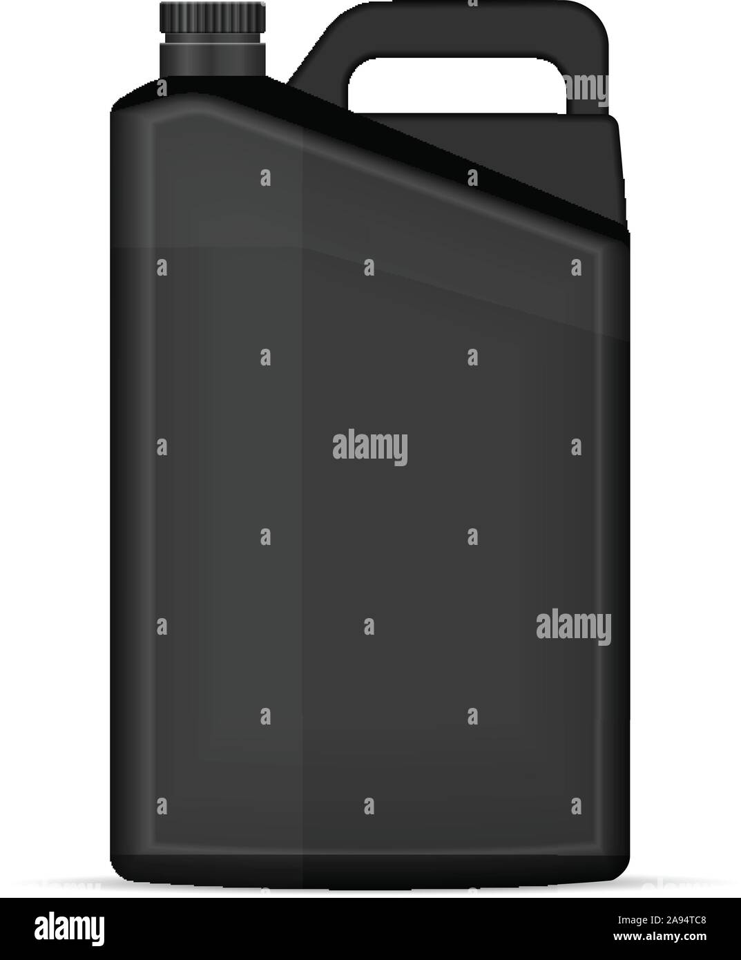 Olio motore bottiglia su uno sfondo bianco. Illustrazione Vettoriale. Illustrazione Vettoriale