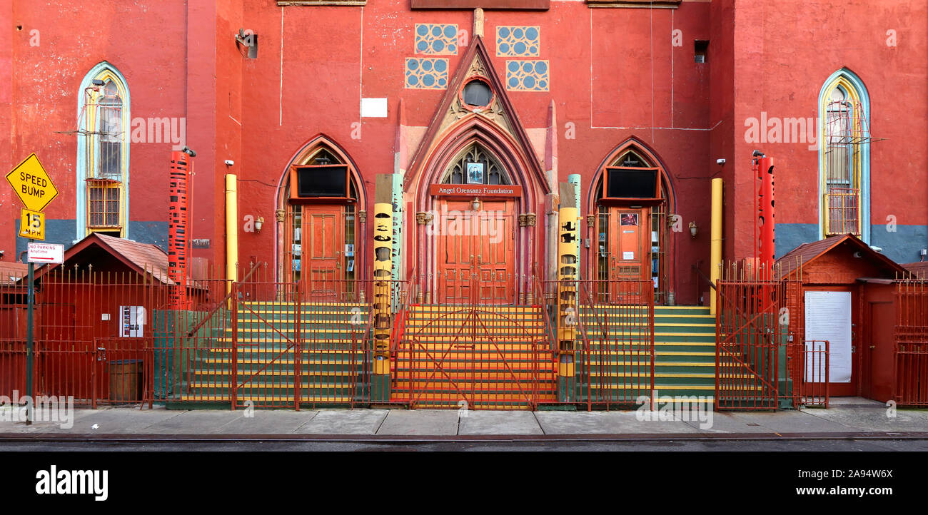 Angel Orensanz Foundation, 172 Norfolk Street, New York, NY. Esterno di un'organizzazione artistica nel quartiere Lower East Side di Manhattan. Foto Stock