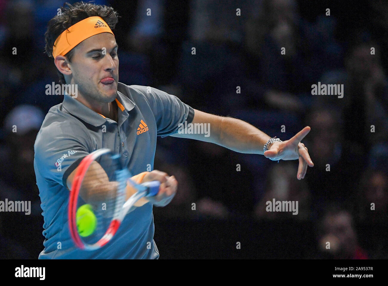 Londra, Regno Unito. 12 Novembre, 2019. Nitto ATP Finals - Novak Đokovic Vs Dominic Thiem - Tennis intenzionali - Credito: LPS/Roberto Zanettin/Alamy Live News Foto Stock
