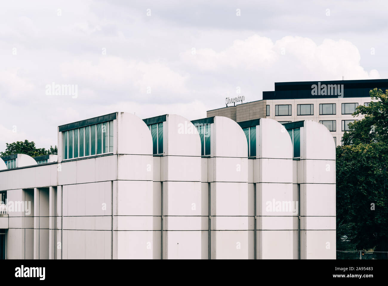 Berlino, Germania - 28 Luglio 2019: Archivio Bauhaus. Si tratta di un museo del Bauhaus fu progettato da Walter Gropius architetto. Foto Stock
