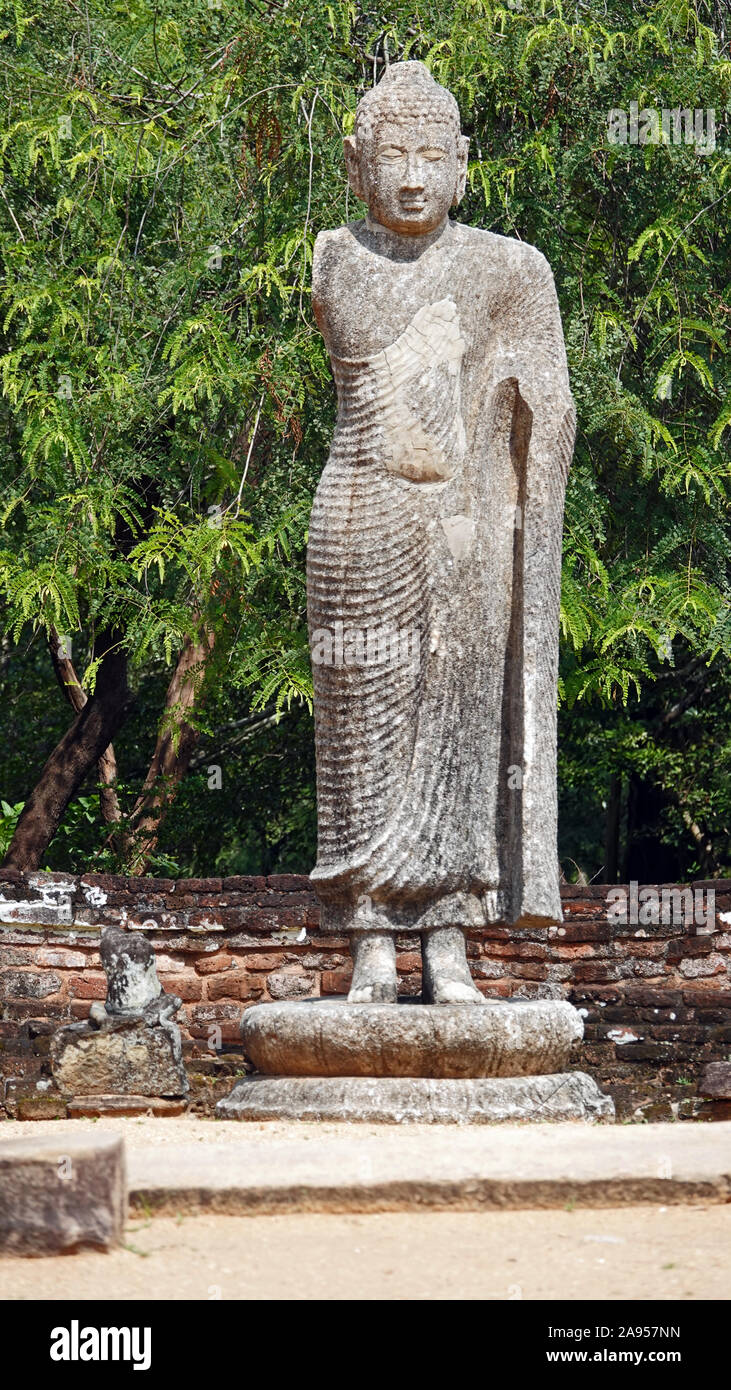 Antica città di Polonnaruwa, Nord provincia centrale, Sri Lanka Foto Stock