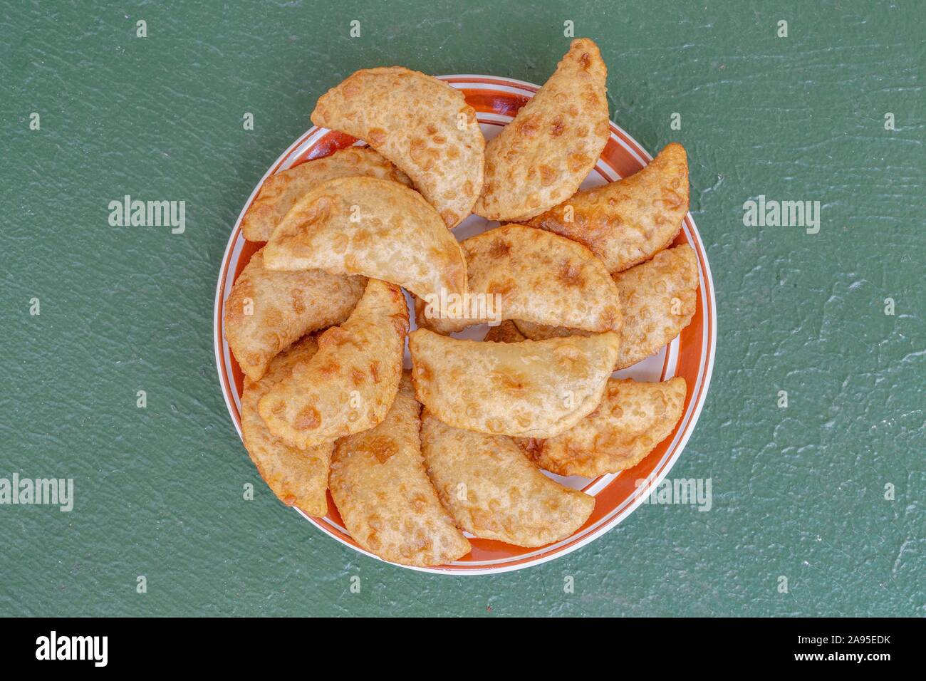 La patata dolce torta per Divali festival in Mauritius Foto Stock
