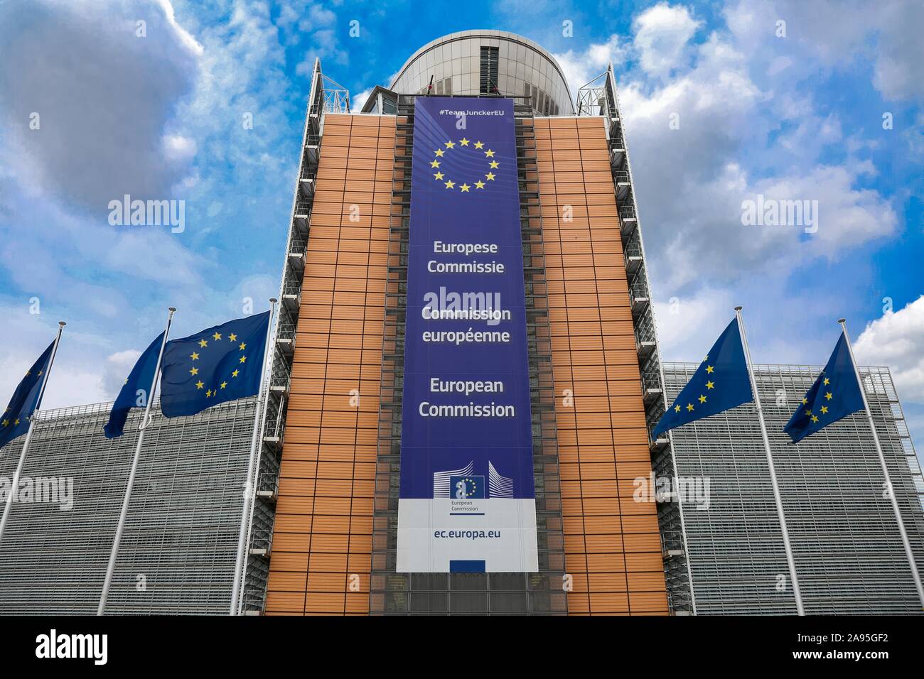 L'edificio Berlaymont è la sede della Commissione europea, Bruxelles, Belgio Foto Stock