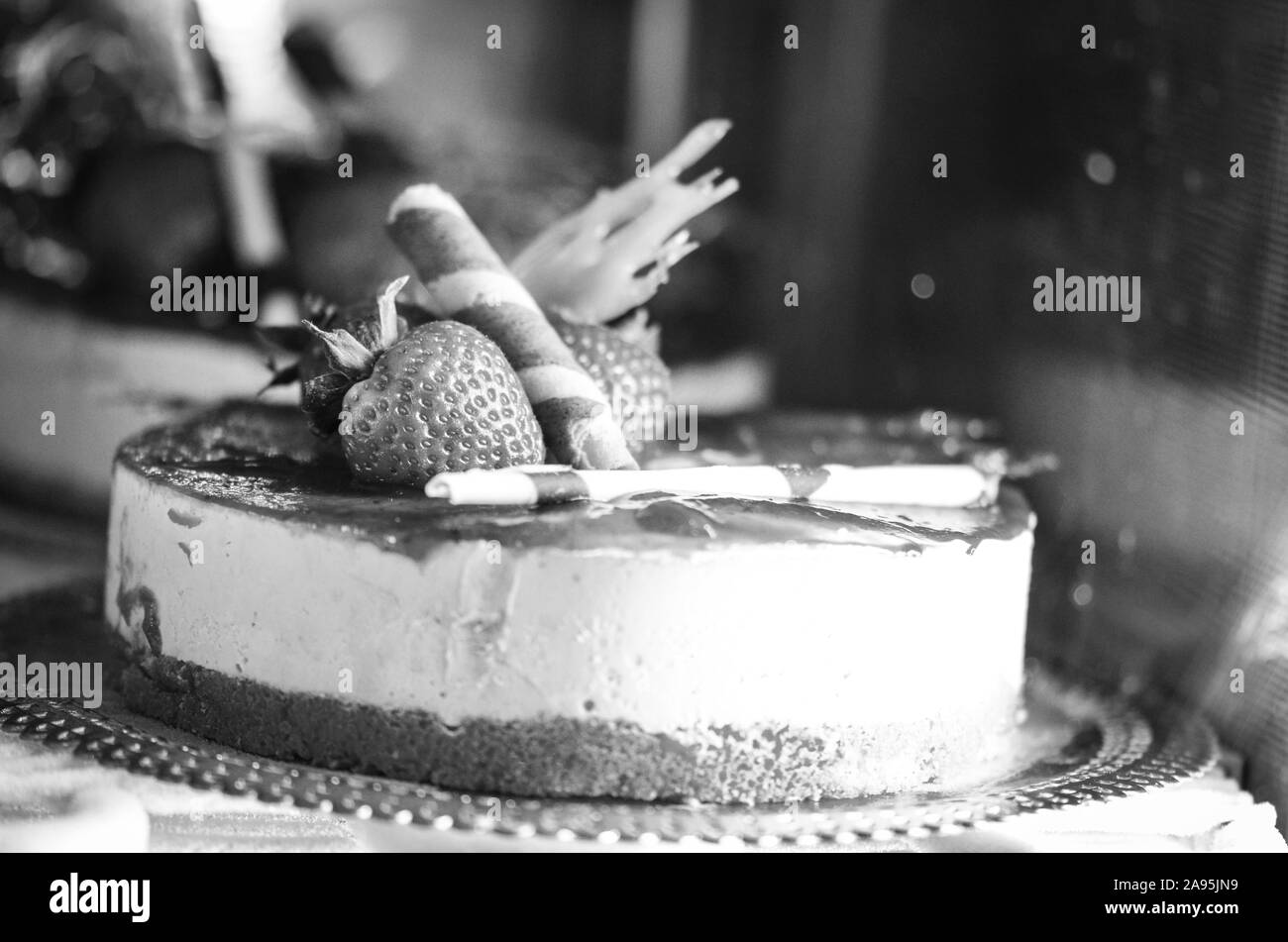 gustose mini torte con ingredienti freschi e frutta Foto Stock