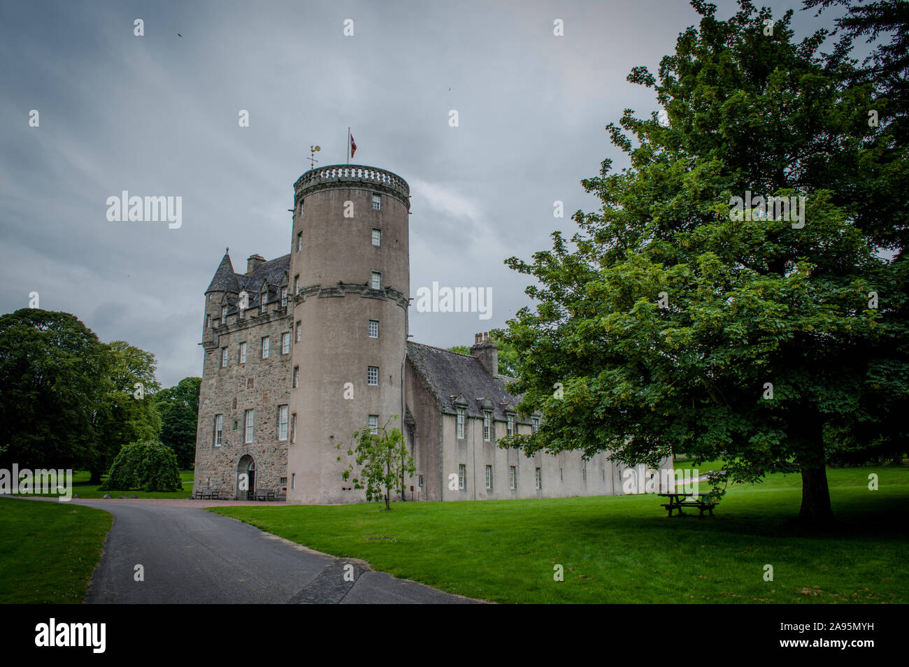 Castle Fraser, a ovest di Aberdeen, Scozia Foto Stock