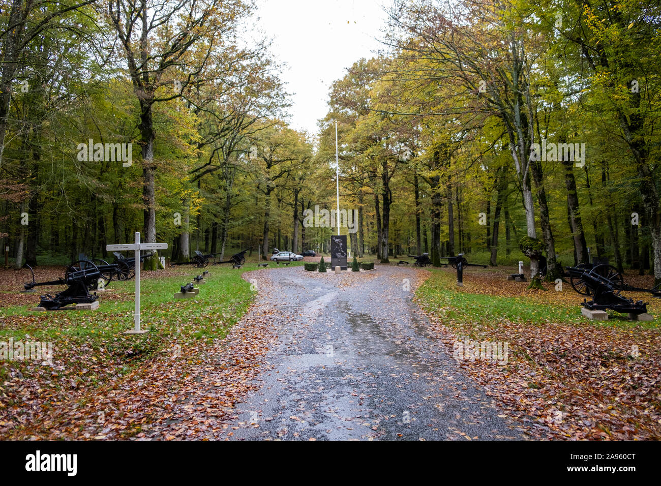 Al Marine Memorial in Belleau, Francia Foto Stock