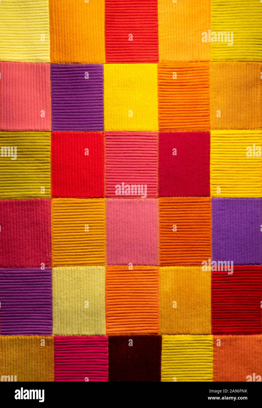 Per Quilt Klee - con lana da quilter Norma Slabbert sul display all arte Australia Quilt 2019 National Wool Museum Geelong Victoria Australia. Foto Stock