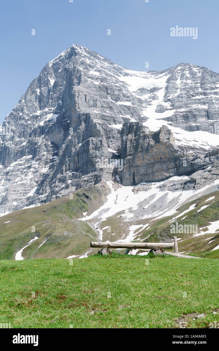 In vista delle Alpi Foto Stock