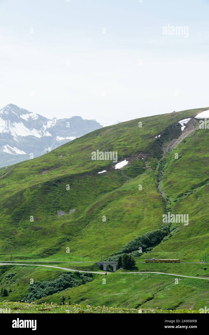 In vista delle Alpi Foto Stock