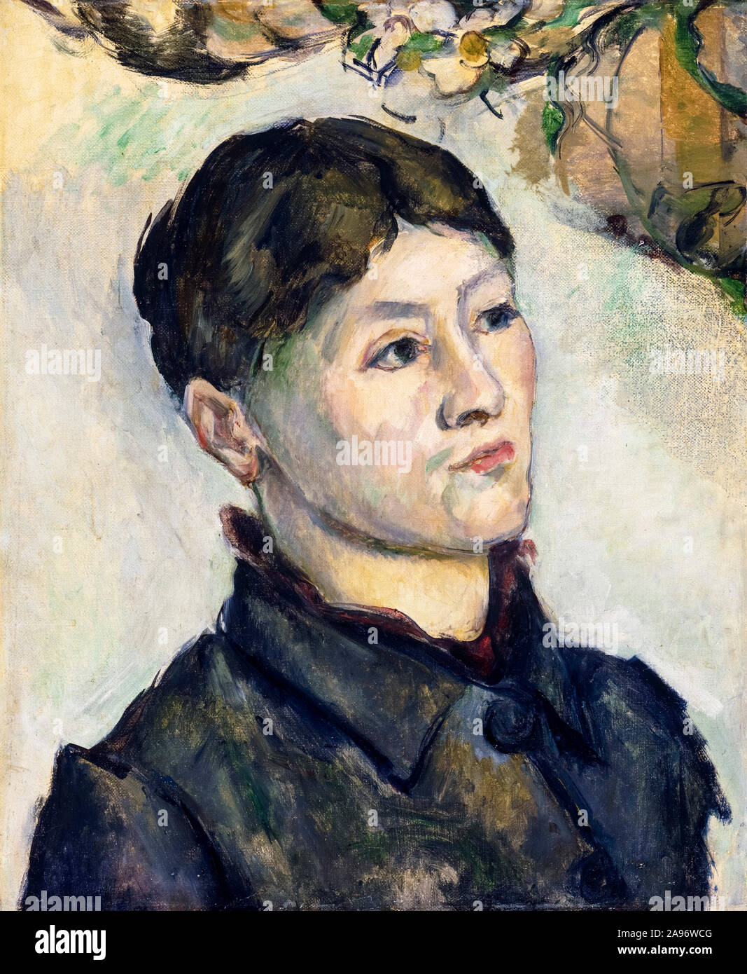 Paul Cezanne, Madame Cézanne, ritratto dipinto, 1885-1887 Foto Stock