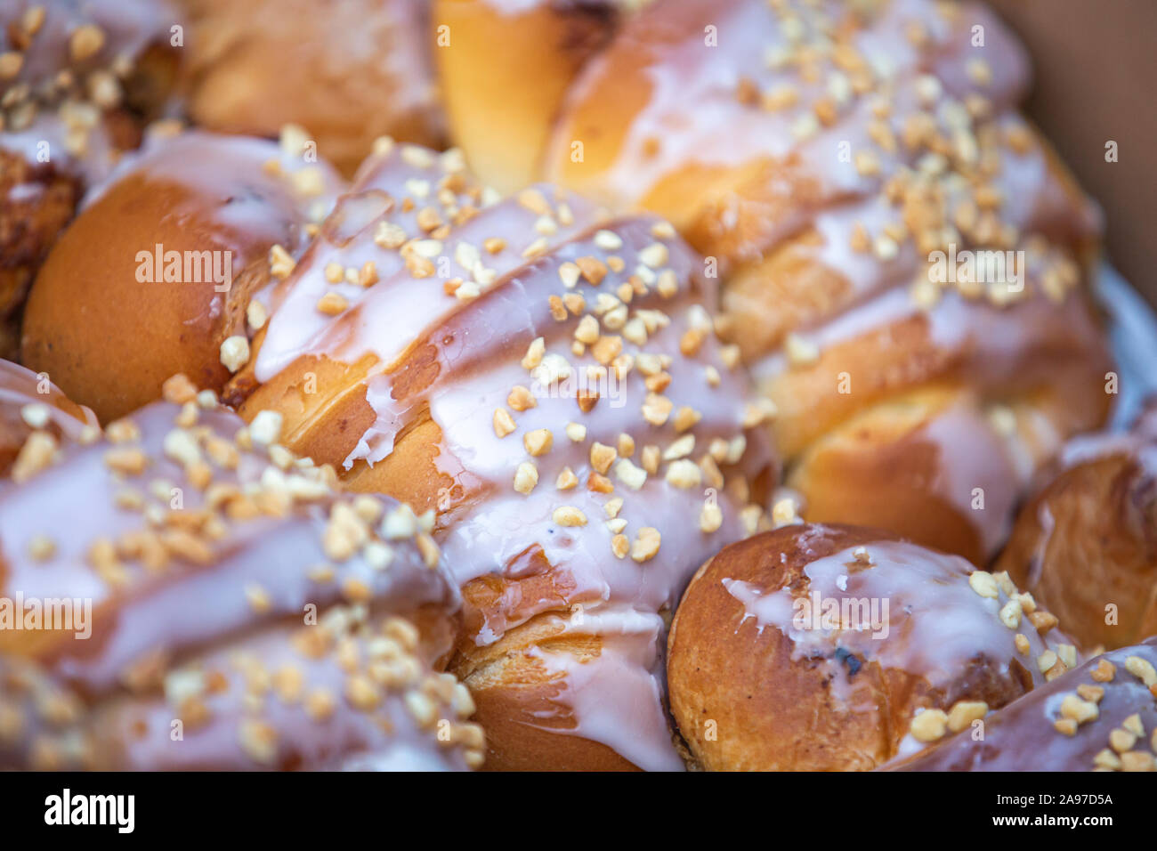Tradizionale di Saint Martin croissant pasticceria. Foto Stock