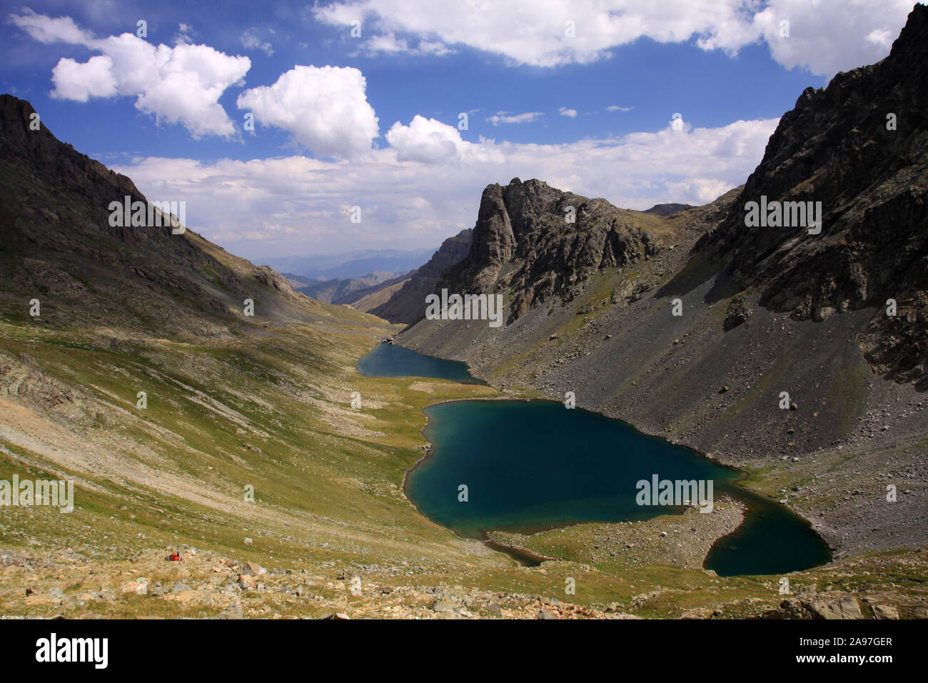 I laghi di origine glaciale nella parte orientale della regione del Mar Nero costituiscono un importante Visual Wealth Foto Stock