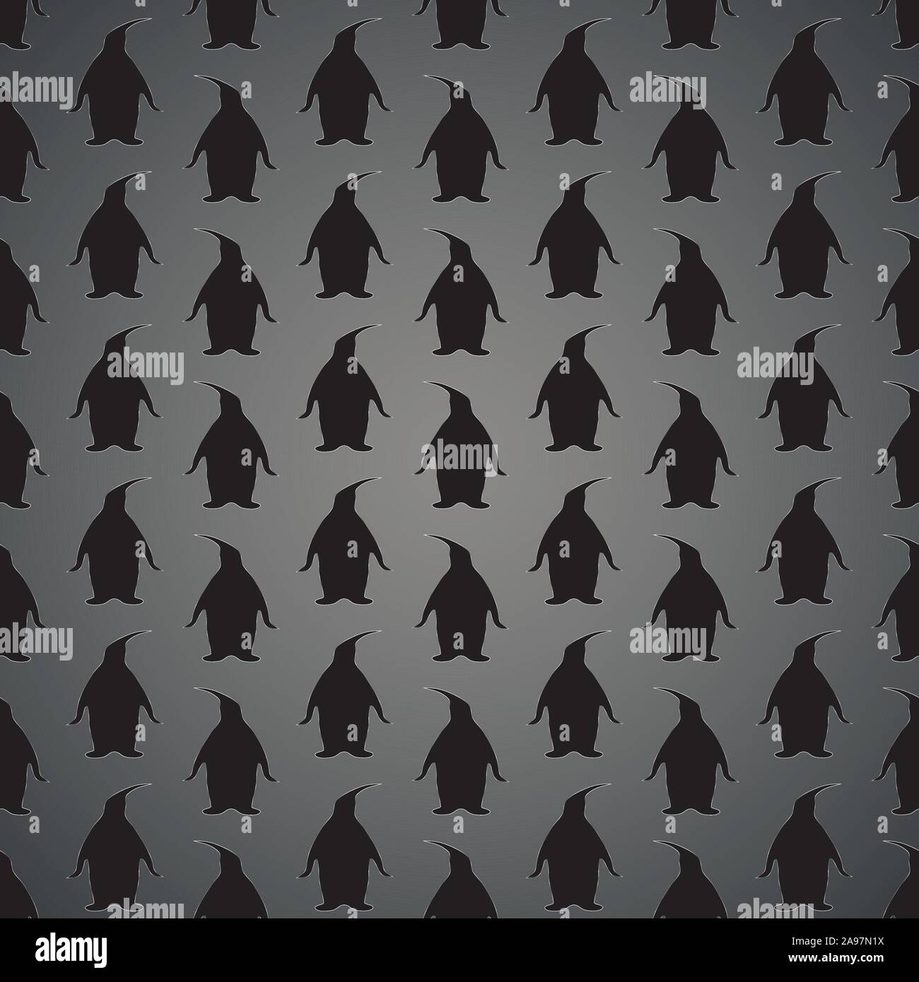 Arctic pinguin vector silhouette. Illustrazione degli animali su sfondo. Buona per logo, icona, desing di marca. Dalla collezione. Illustrazione Vettoriale