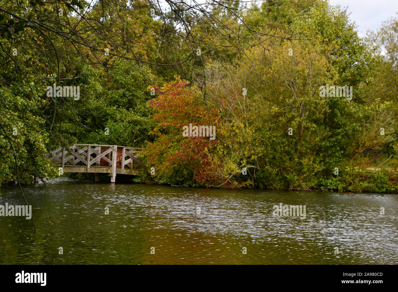 Eastleigh Lakeside ferroviarie, Lakeside Country Park, Eastleigh, Southampton, Hampshire, Regno Unito Foto Stock