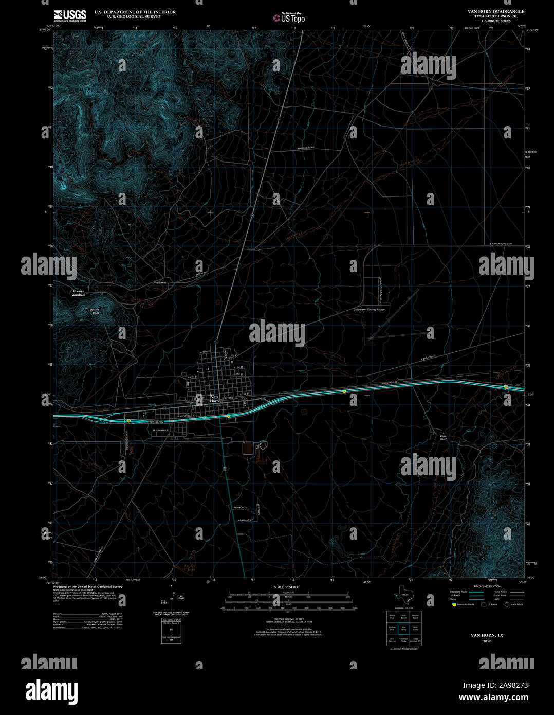 Mappa di van horn immagini e fotografie stock ad alta risoluzione Alamy
