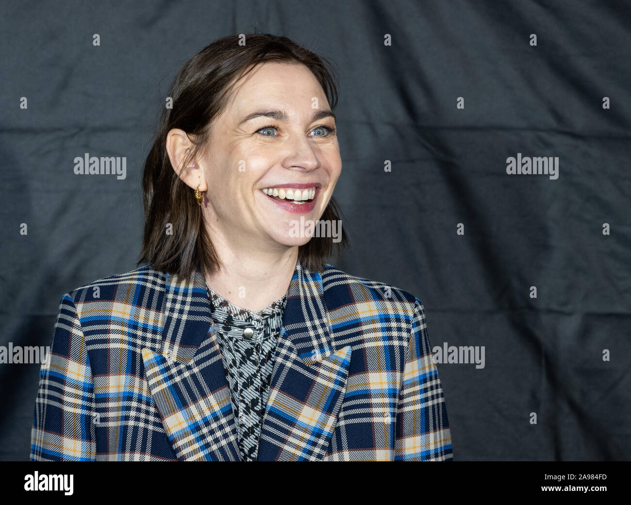 Berlino, Germania. Xiii Nov, 2019. Christiane Paul, attrice, giunge alla Berlin premiere del film "Was wäre' dal regista Florian Koerner von Gustorf. Credito: Christophe Gateau/dpa/Alamy Live News Foto Stock