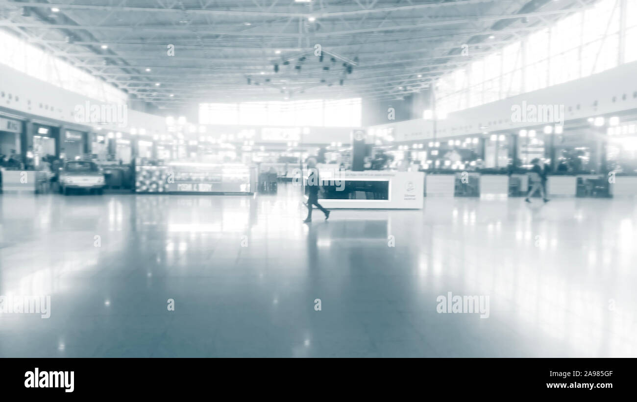Abstract blur shopping mall store interno per lo sfondo Foto Stock