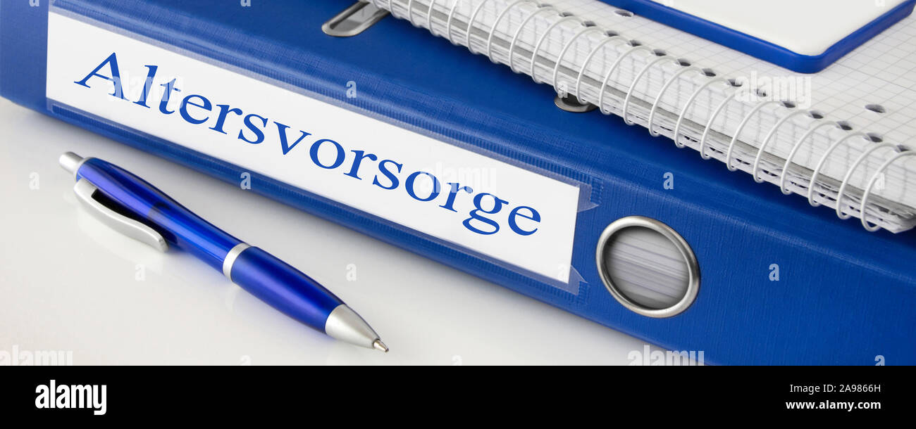 Altersvorsorge previdenza per la vecchiaia Foto Stock