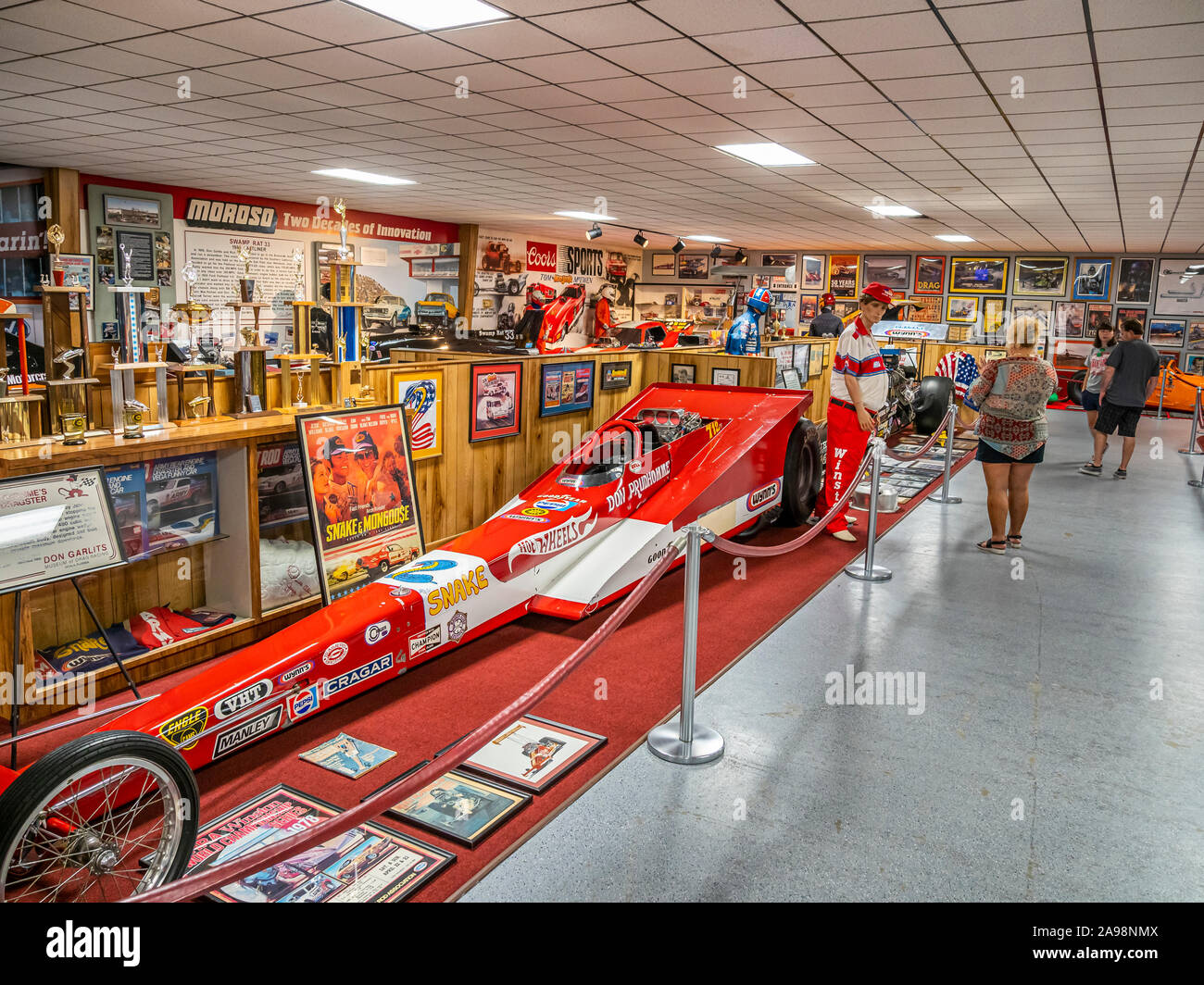 Big Daddy Don Garlits Museum of Drag Racing in Ocala Florida negli Stati Uniti Foto Stock