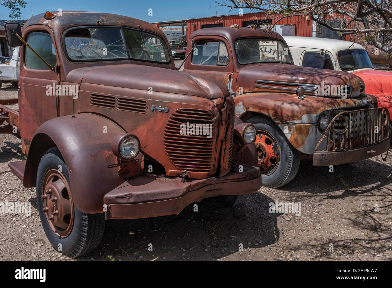 Broadway Carrello Salvage, Albuquerque, Nuovo Messico Foto Stock