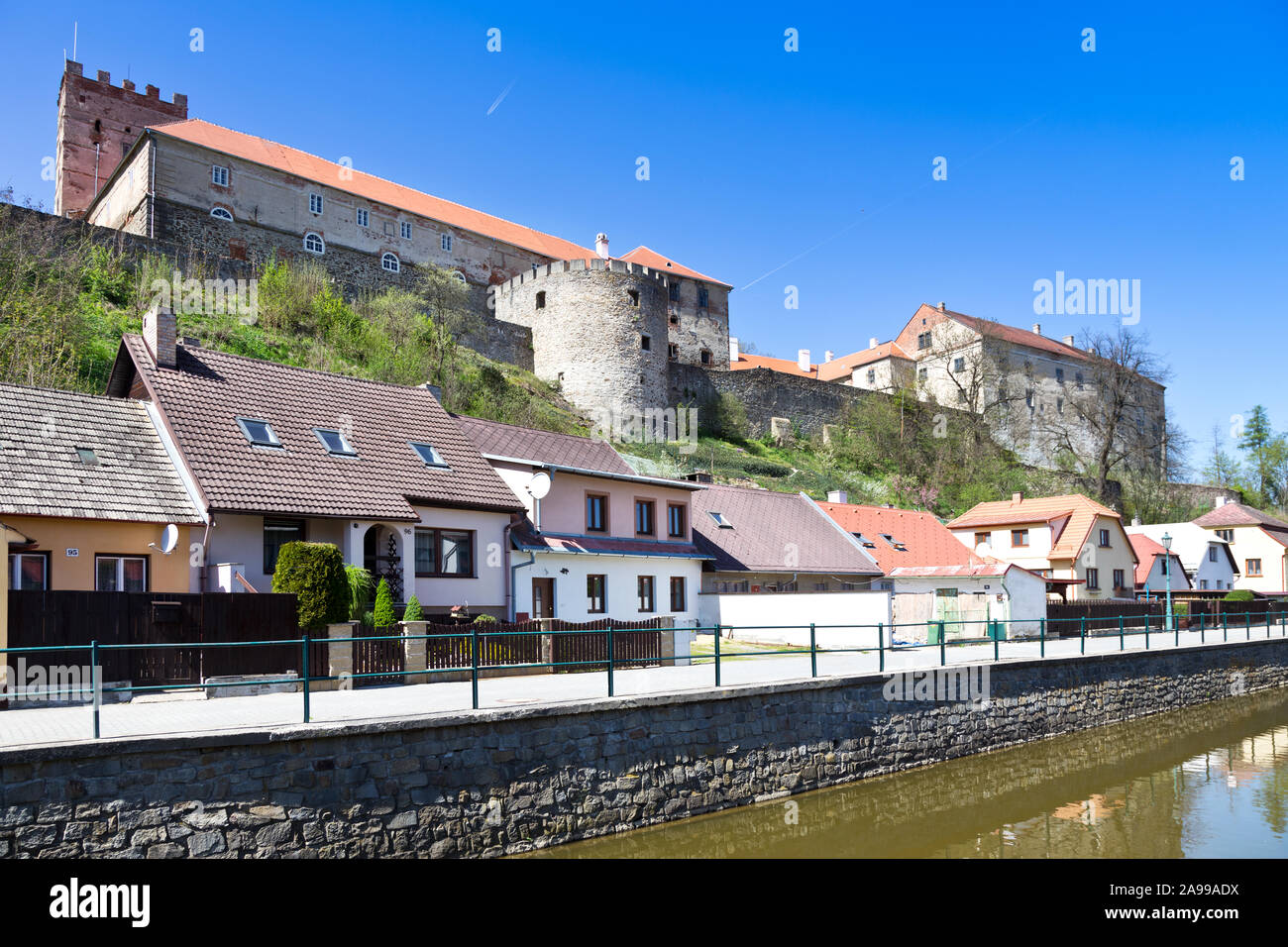 Zámek, Brtnice, Oberland, Česká republika / castello, città Brtnice, Regione di Vysocina, Repubblica Ceca, Europa Foto Stock