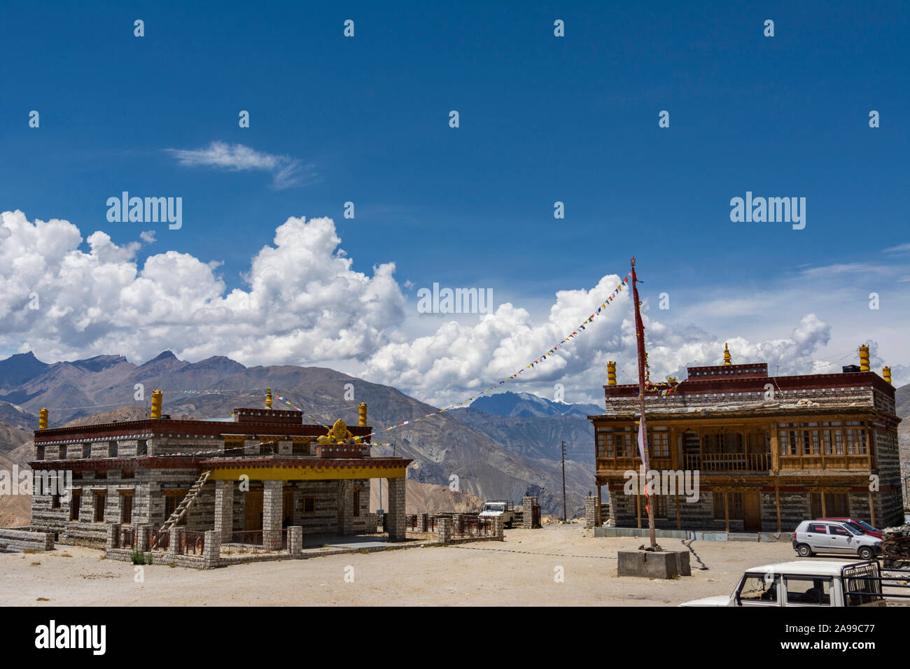 Nako Monastero, Kinnaur district in Himachal Pradesh, India Foto Stock