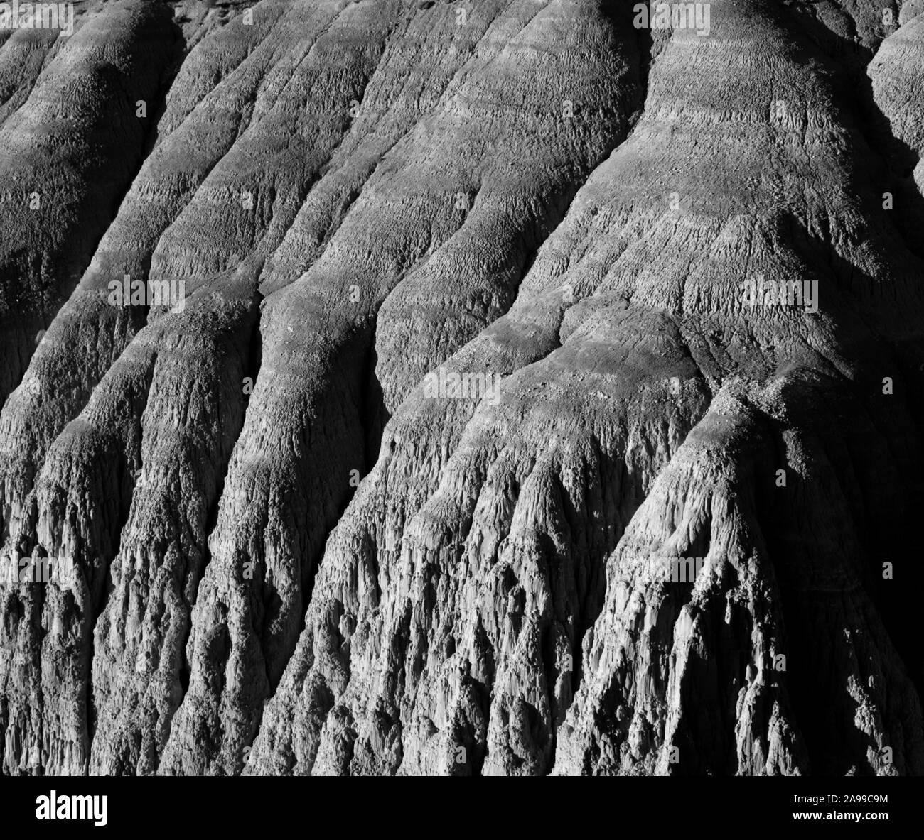 BNW SlowRockFalls Cathedral Gorge, Parco Statale, Nevada, STATI UNITI D'AMERICA Foto Stock