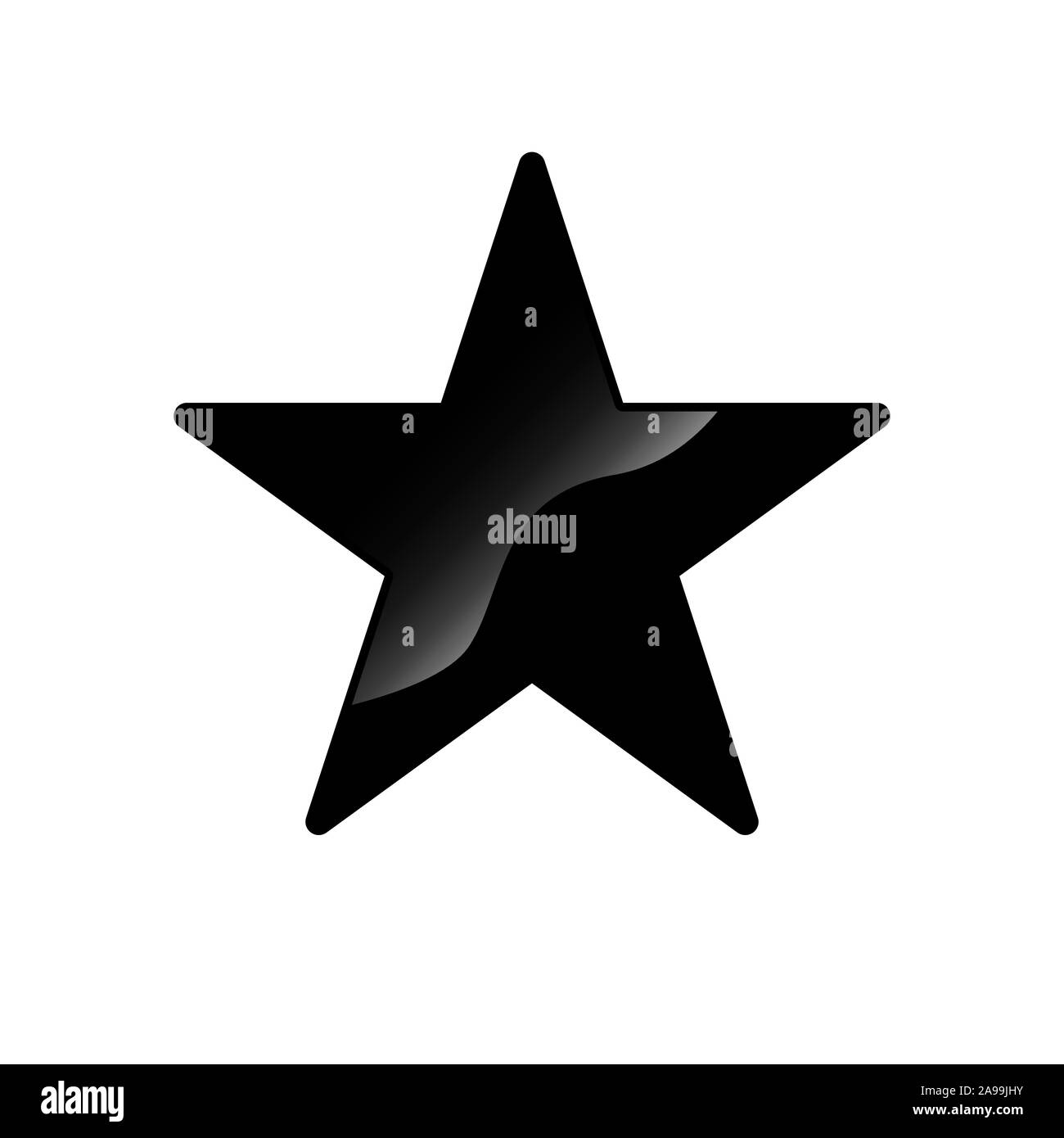 Molto nero star logo icona vettore concetto immagine EPS 10 Illustrazione Vettoriale