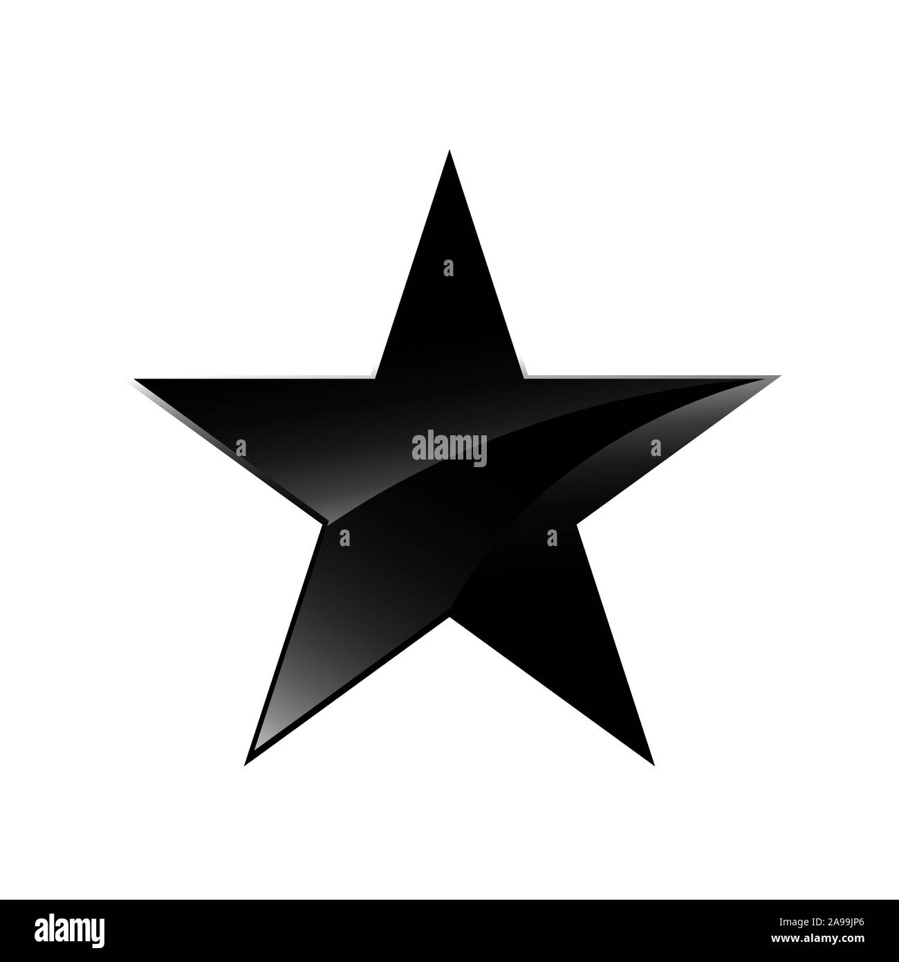 Molto nero star logo icona vettore concetto immagine EPS 10 Illustrazione Vettoriale