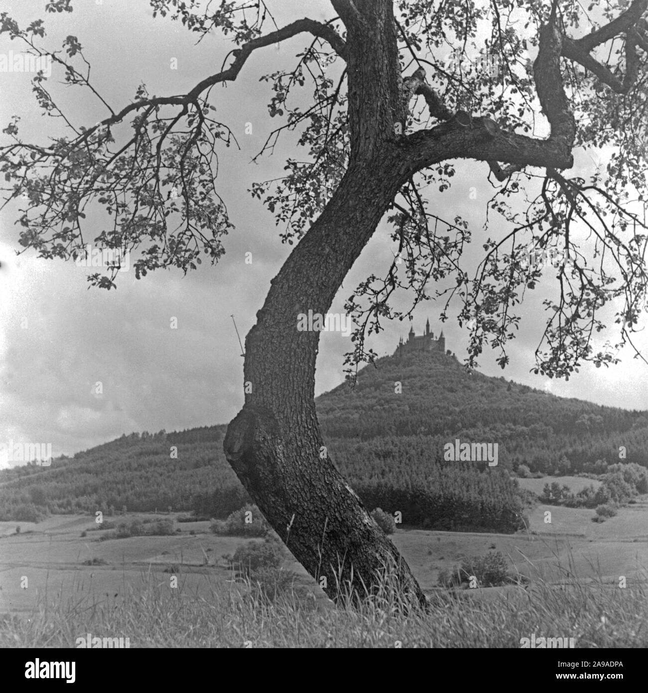 Hohenzollern Castello, sede ancestrale dell ultimo tedesco della famiglia imperiale, Germania 1930s. Foto Stock