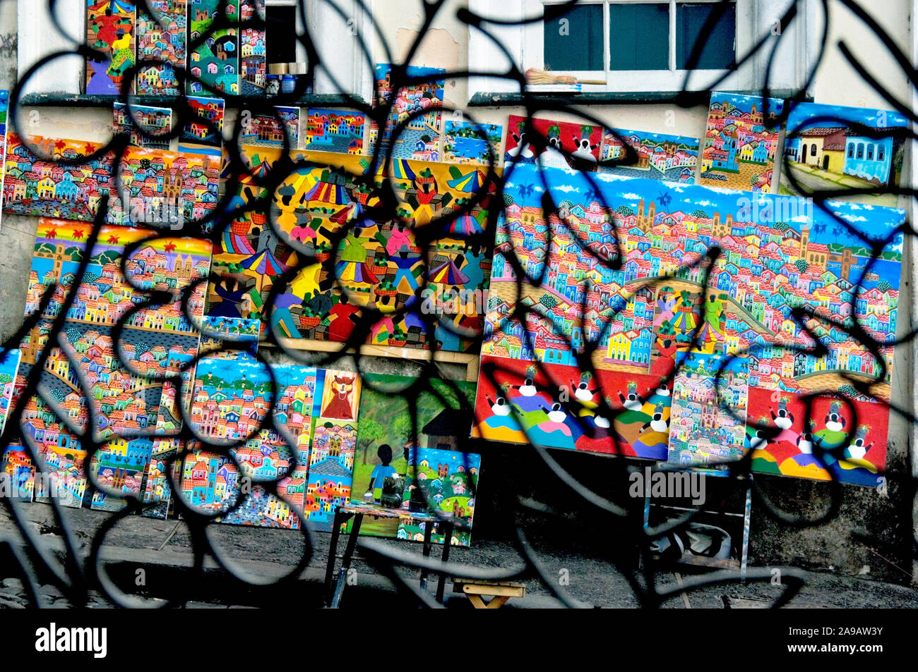 Fundação de cada Jorge Amado, Pelourinho, Salvador, Bahia, Brasile Foto Stock