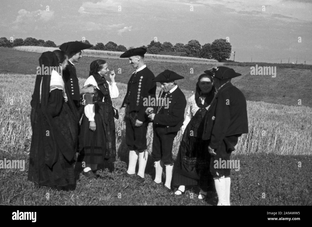 Array di Werdenfels area, Germania 1940s. Foto Stock