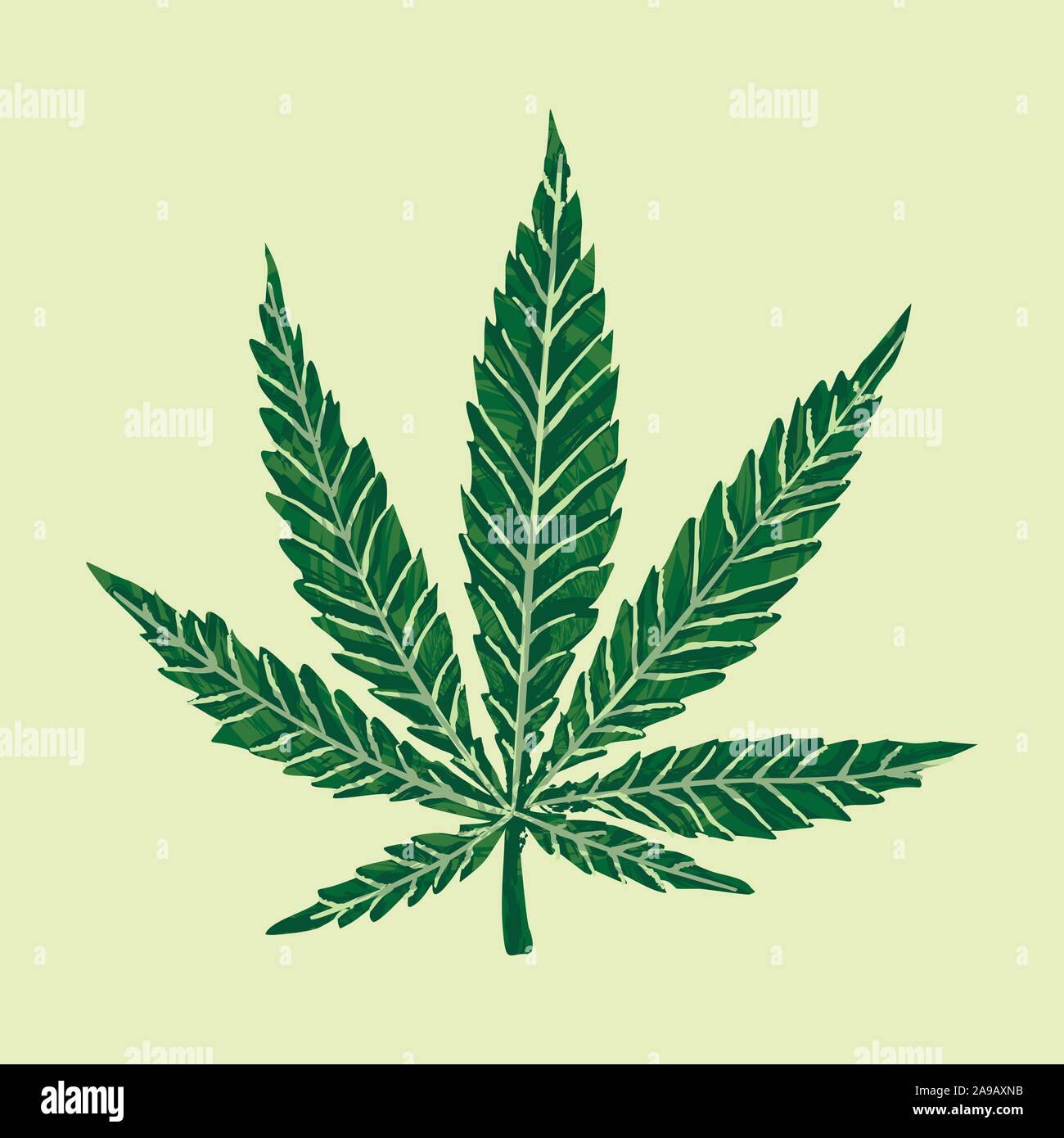 Freschi di cannabis sativa ganja di estrazione fresca CBD di olio di tipo piatto illustrazione Illustrazione Vettoriale