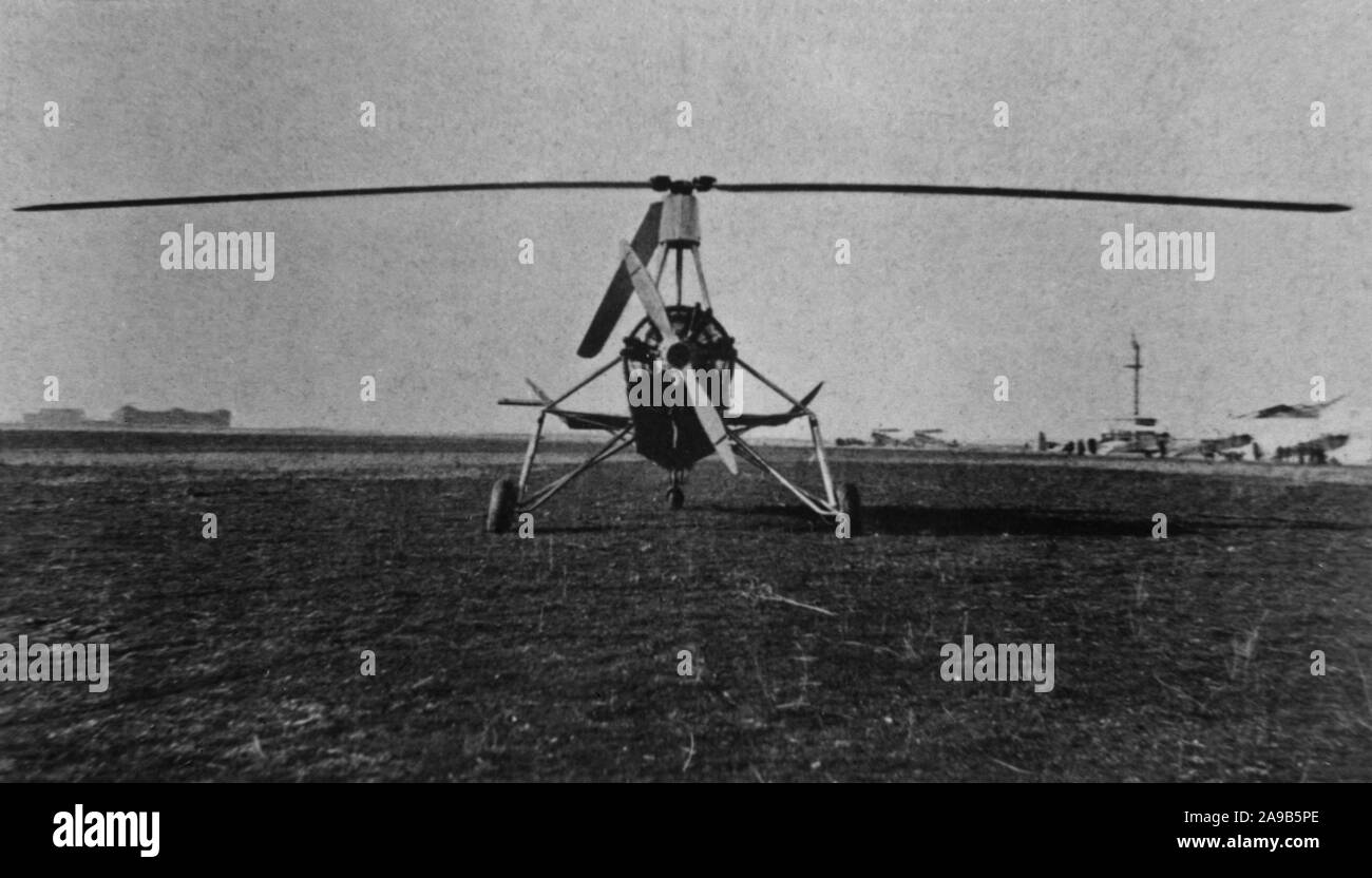 AUTOGIRO DE JUAN DE LA CIERVA. 1923. Autore: CIERVA JUAN DE. Foto Stock