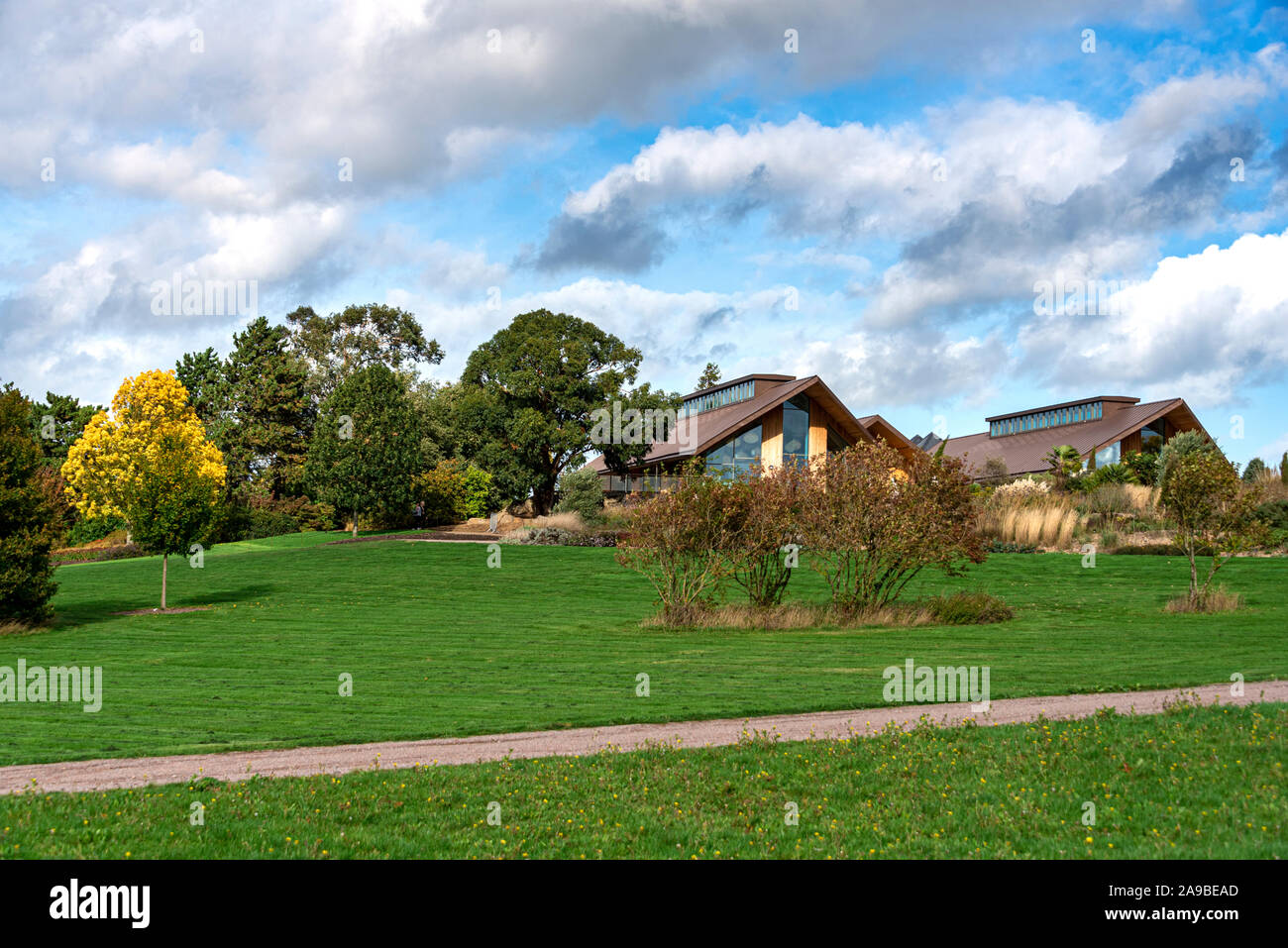 Giardinieri resto Ristorante e, Hilltop Lodge at RHS Hyde Hall, Essex. Foto Stock