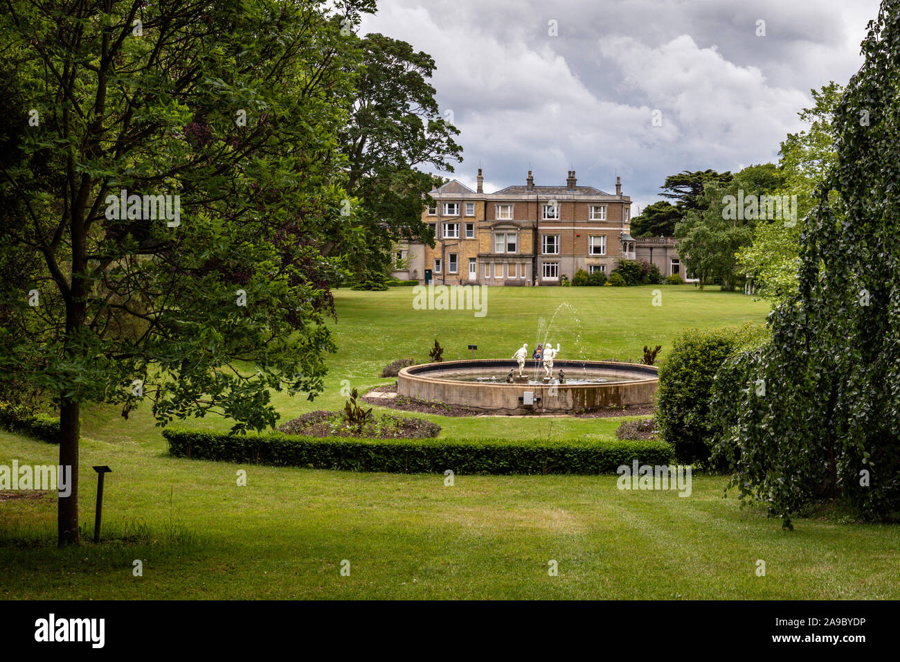I giardini e i dintorni del parco Quex, Birchington-on-Sea, Kent, Regno Unito Foto Stock