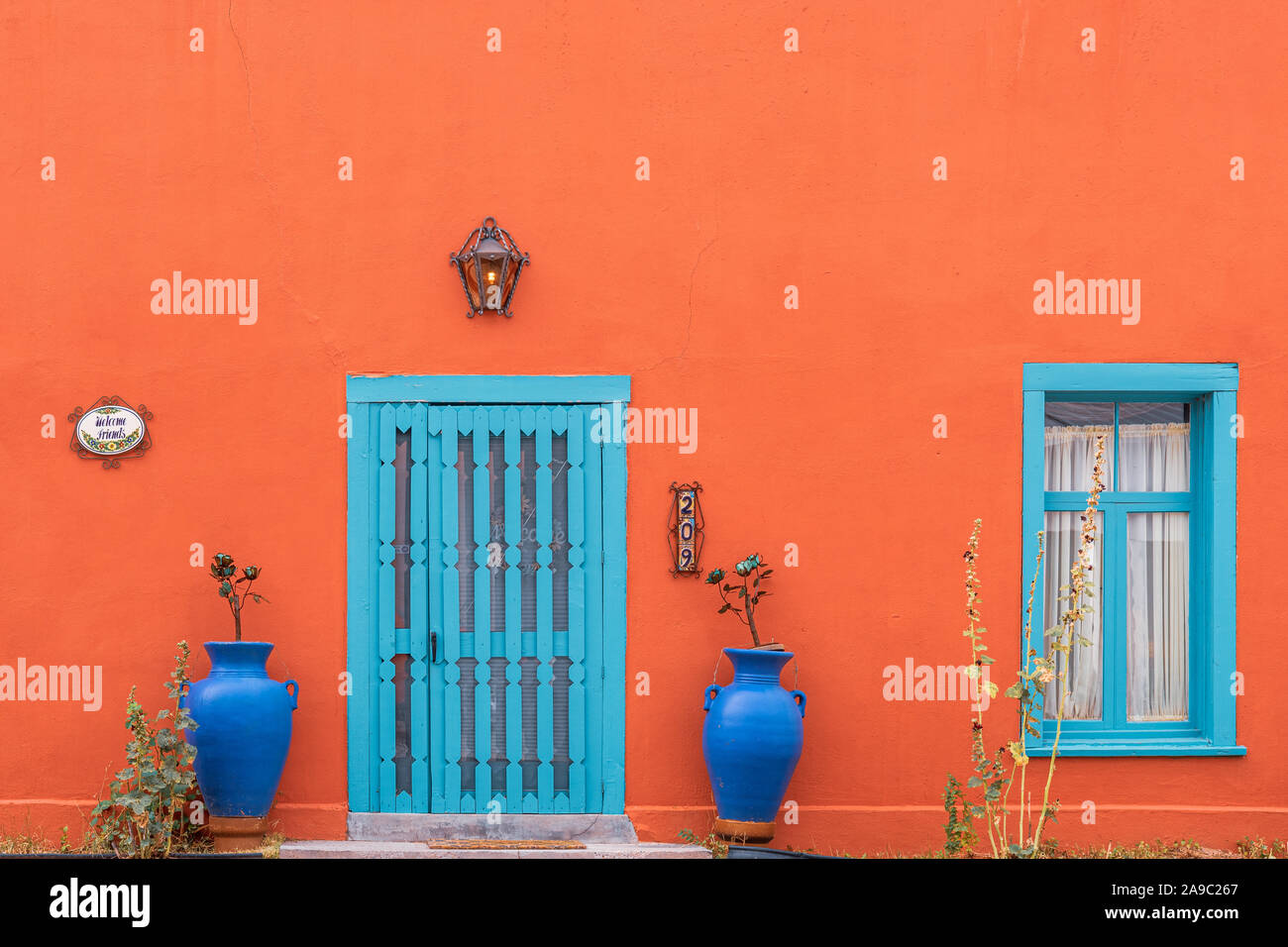 New Mexico home, casa, residence, Tularosa, NM, Stati Uniti d'America Foto Stock