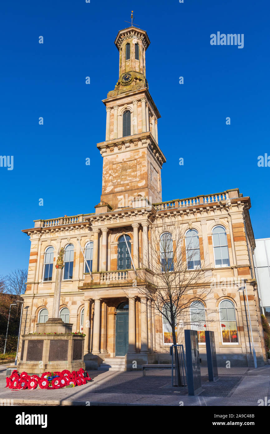 Irvine Townhouse, un XIX secolo classificato storico edificio, costruito in uno stile Italianamente da JAMES INGRAM nel 1862 ad un costo di £ 4000.Irvine, Ayrshire Foto Stock