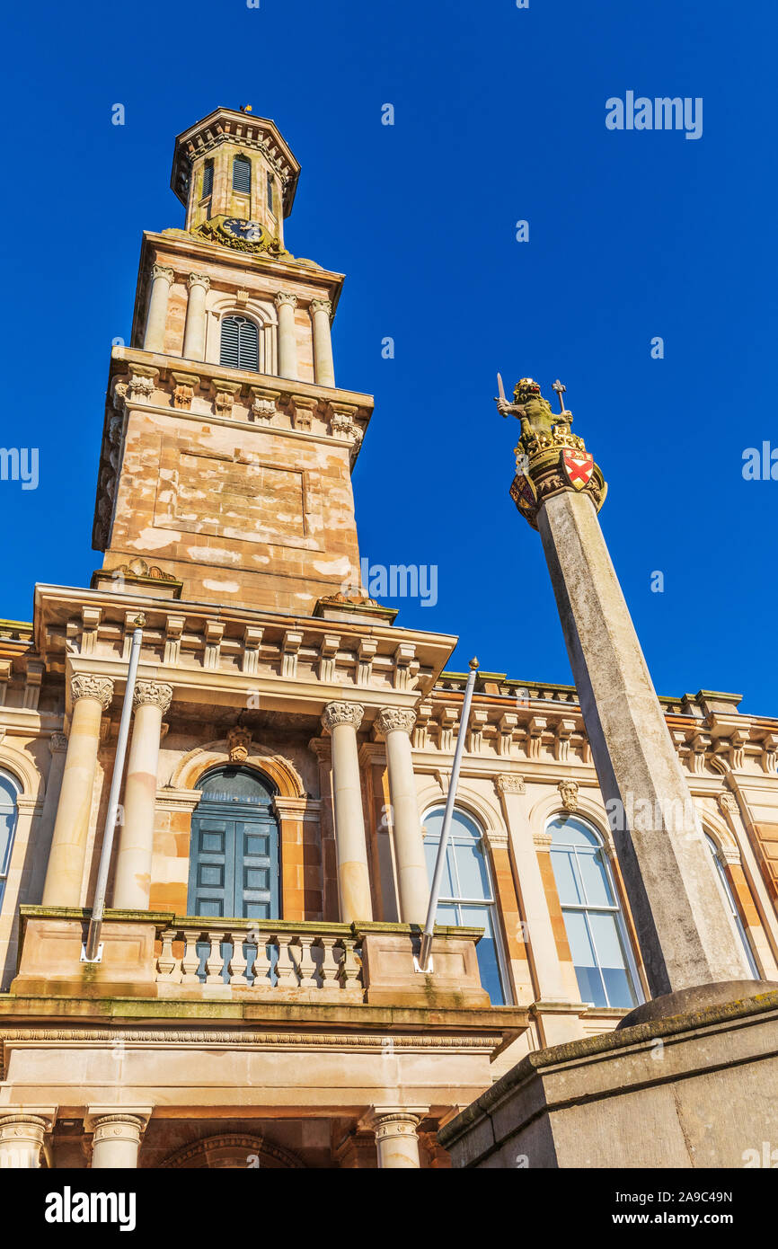 Irvine Townhouse, un XIX secolo classificato storico edificio, costruito in uno stile Italianamente da JAMES INGRAM nel 1862 ad un costo di £ 4000.Irvine, Ayrshire Foto Stock