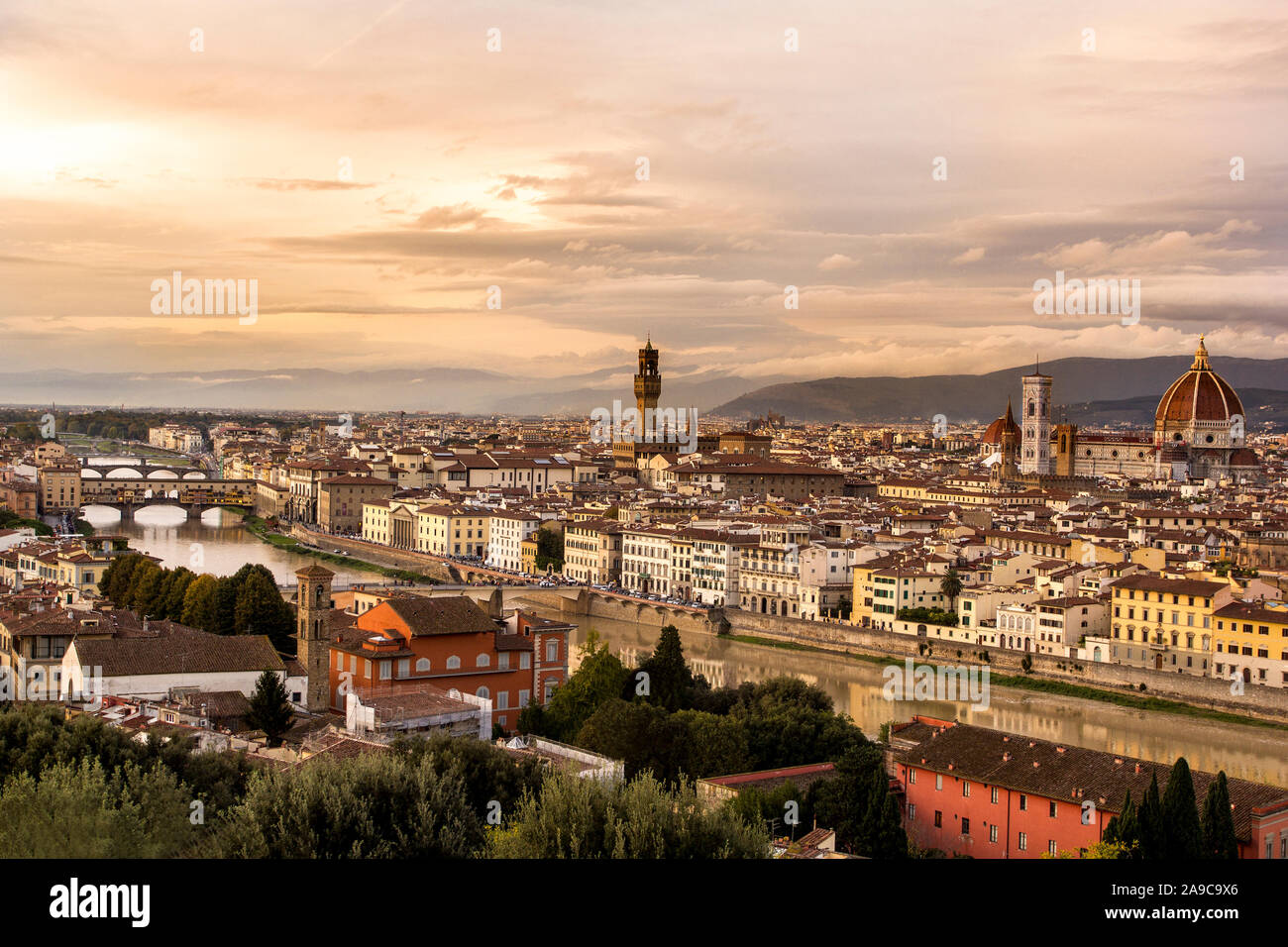 Firenze, Italia. Vista panoramica Foto Stock