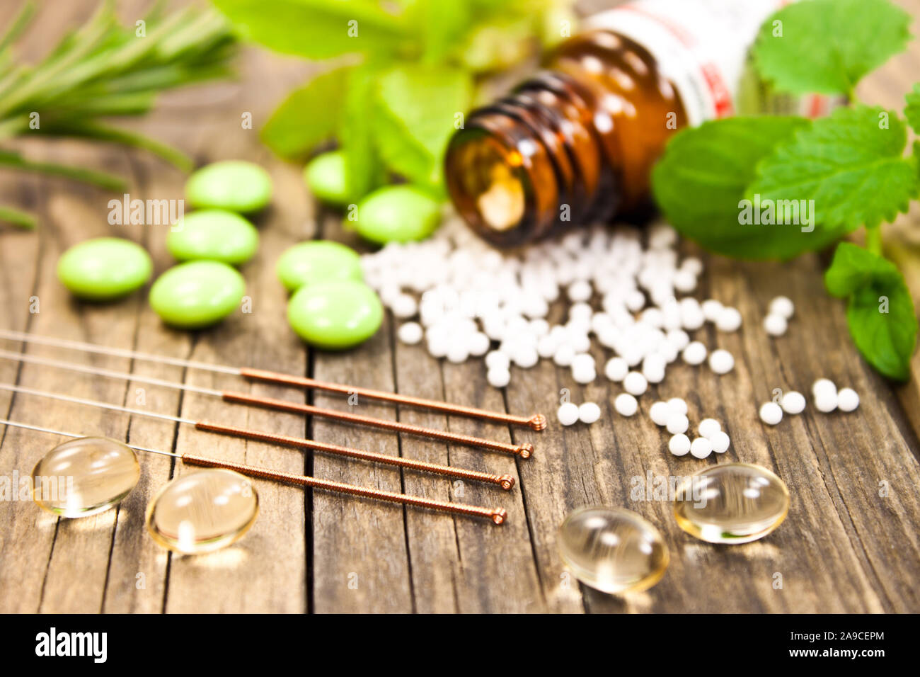 La guarigione naturale medicina alternativa Foto Stock
